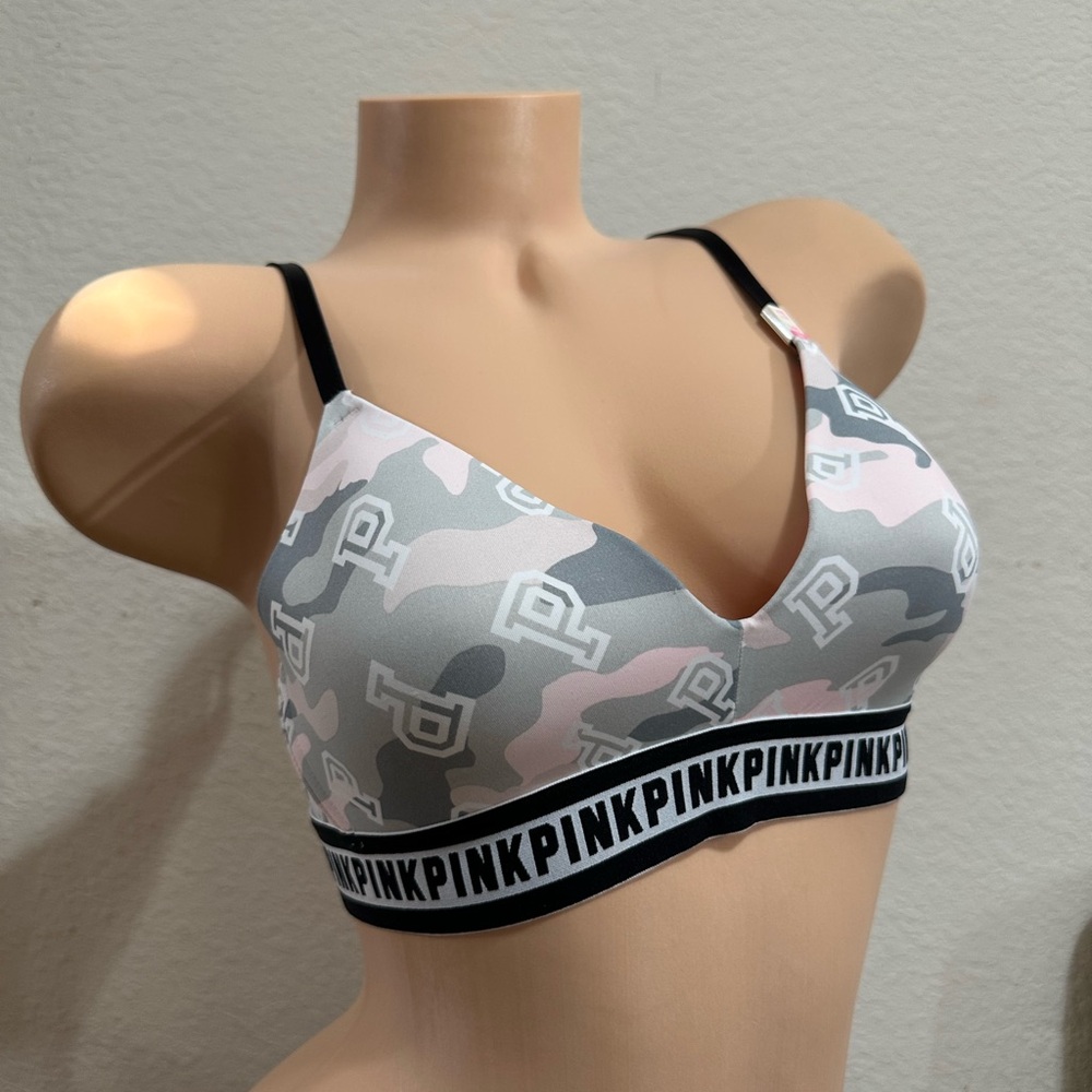 Pink Victoria’s Secret Camouflage Print Bra size 34B